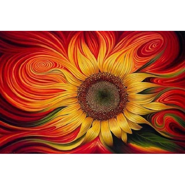 JUMBO Warped Sunflower