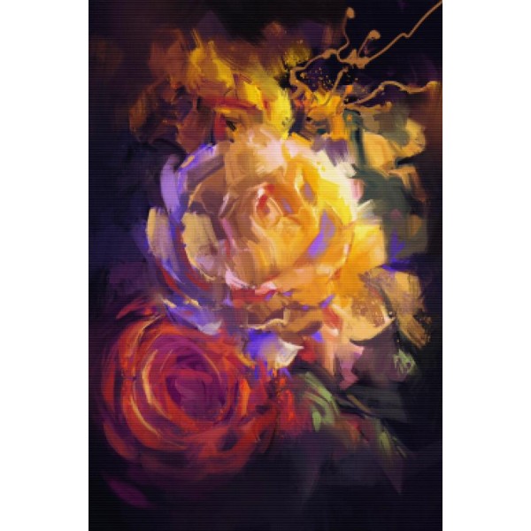 Bouquet Of Colorful Roses