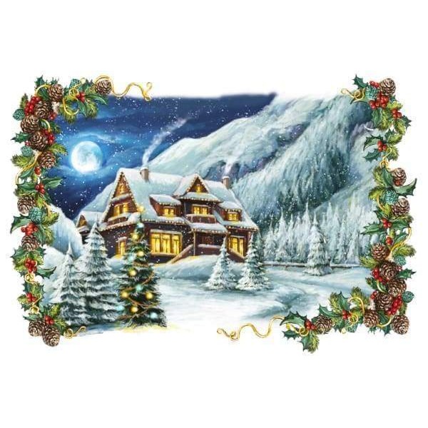 Silent Cabin Christmas Night