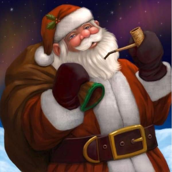 Santa And His Pipe