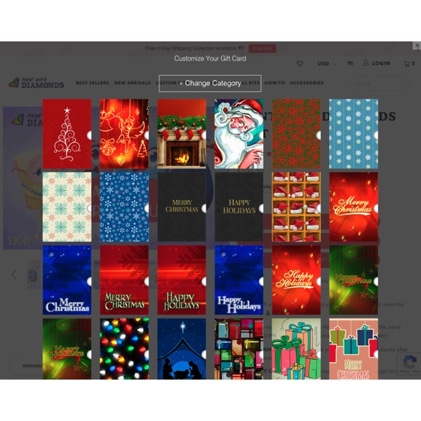 Paint With Diamonds Gift Card