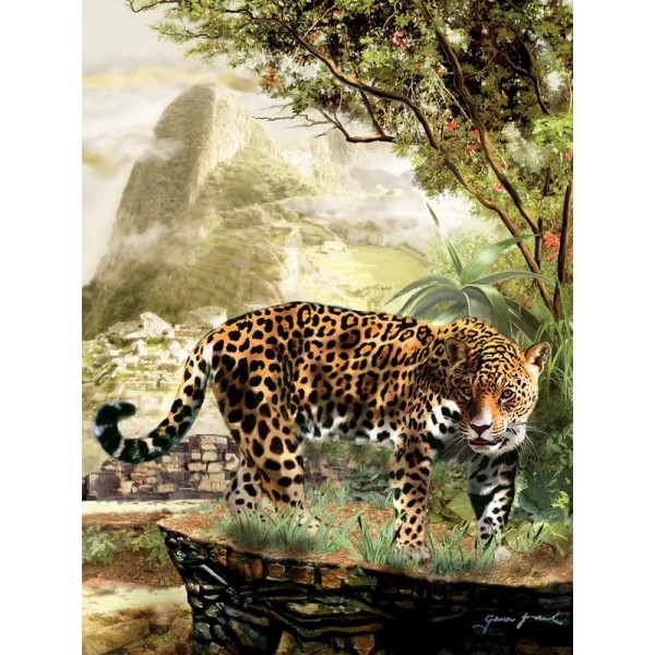 Jaguar In The Shadow Of Machu Pichu