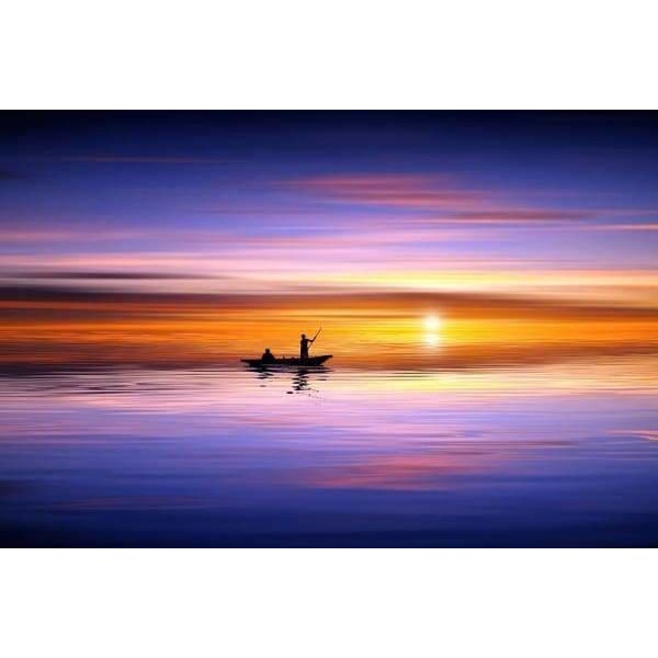Fishing Boat At Sunset