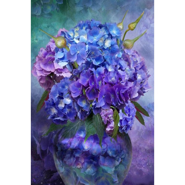 Hydrangea In Vase - Ships From US