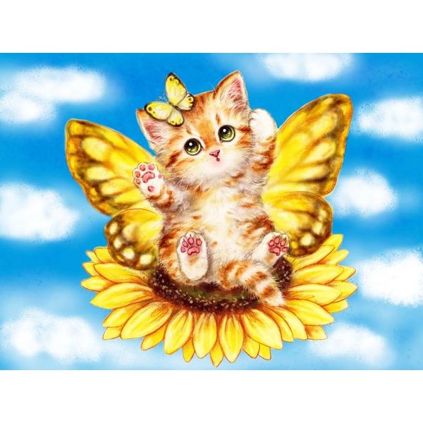 Fairy Kitten Sunflower
