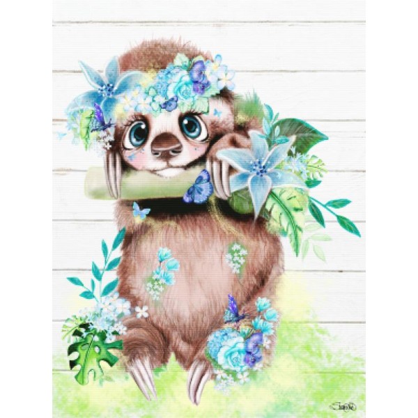 Just Hanging Out Butterfly Sloth