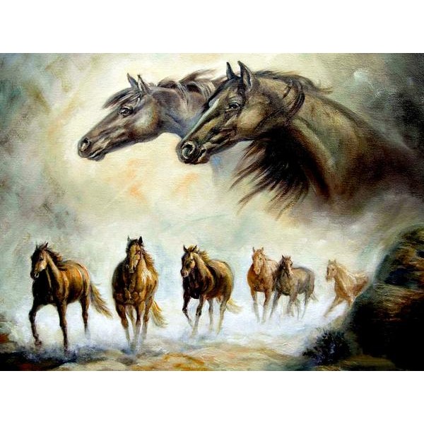 JUMBO Equestrian Horse Painting