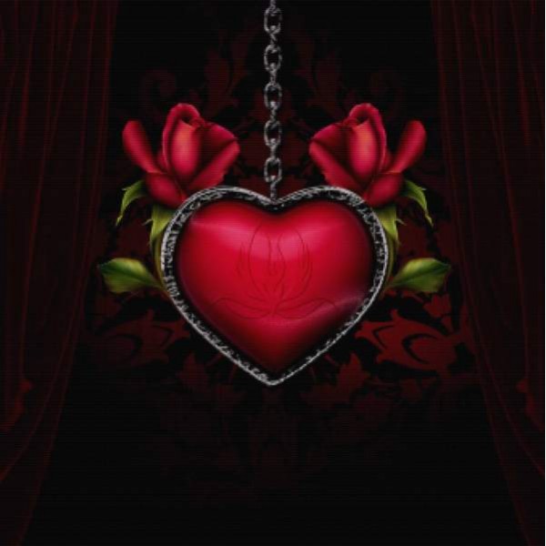 Rose Heart Pendant