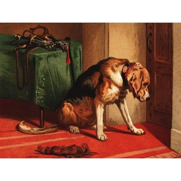 Victorian Bloodhound Mastiff Waiting