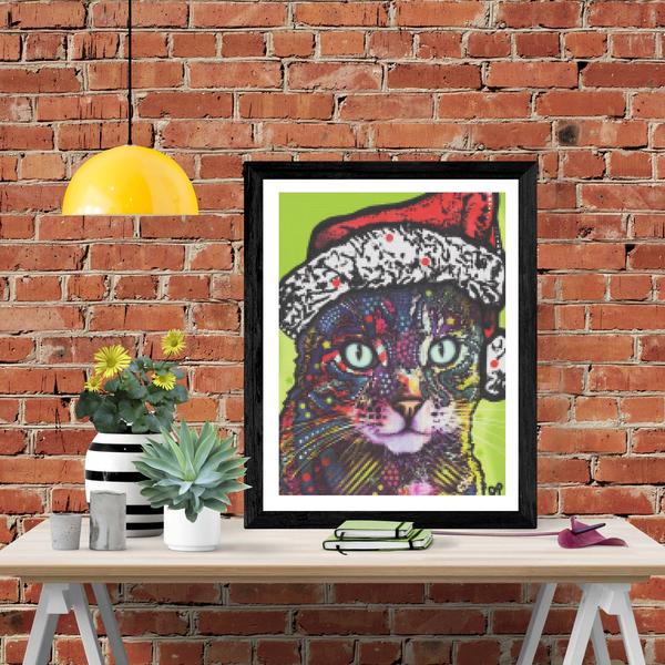 Watchful Cat Christmas Edition