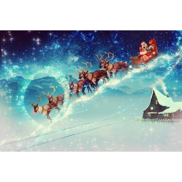 Santa And His Reindeer