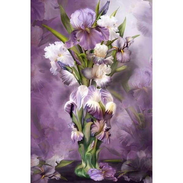 Heirloom Iris In Vase