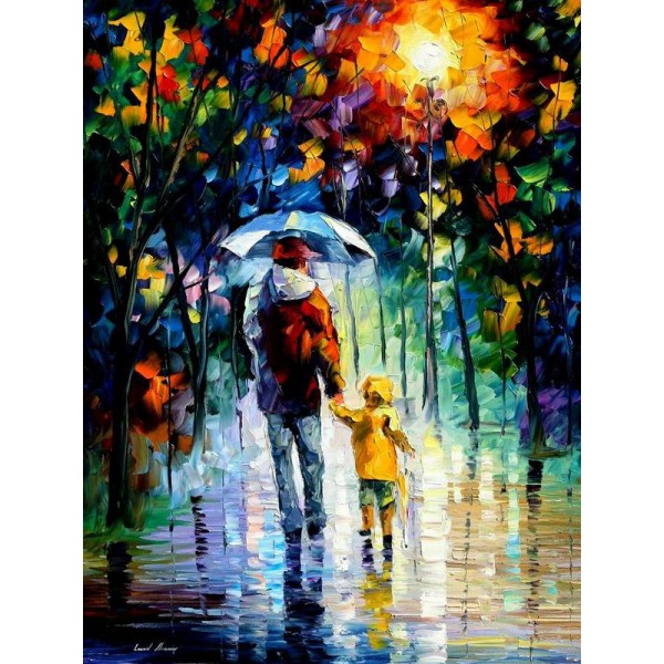 Rainy Walk With Daddy