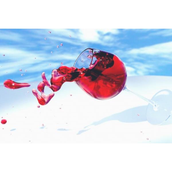 Red Wine Tipping Over