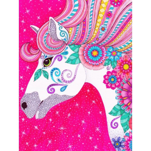 Pink Flowing Unicorn