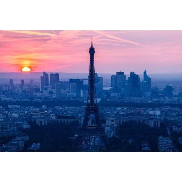 Sunset Over The Eiffel
