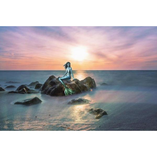 Mermaid At Sunset