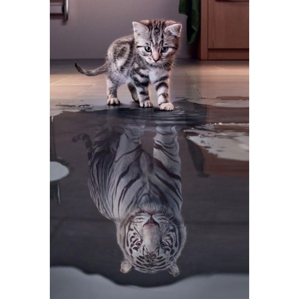 White Tiger Kitty - Ships From US