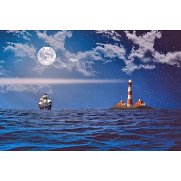 Lighthouse And Waves