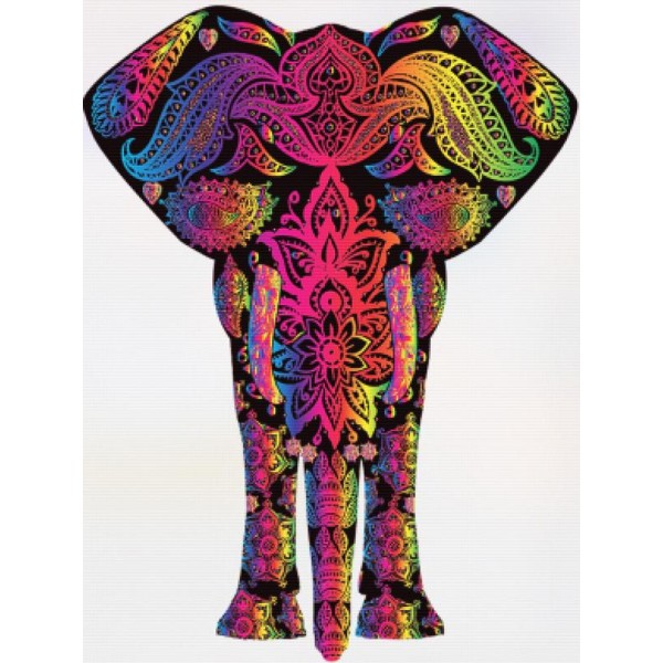 Elephant Rainbow Mandala