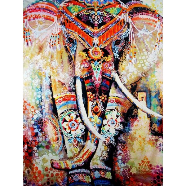 Rainbow Elephant Mandala - Ships From US