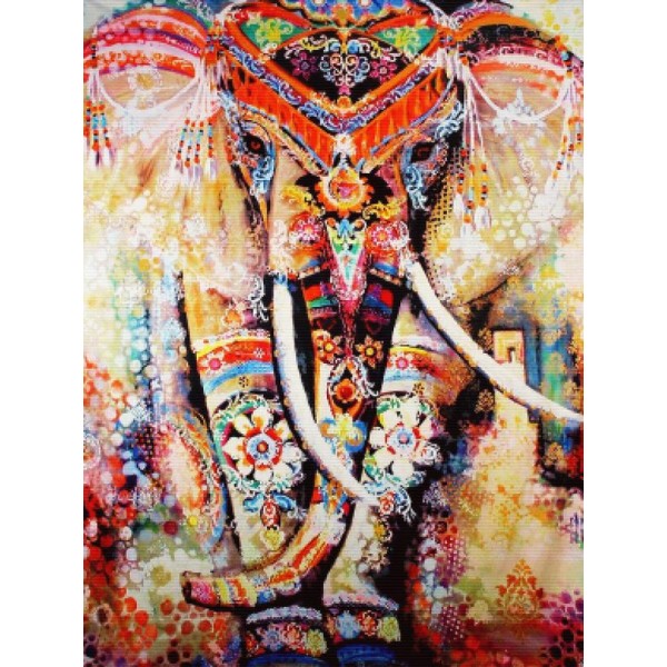 Rainbow Elephant Mandala