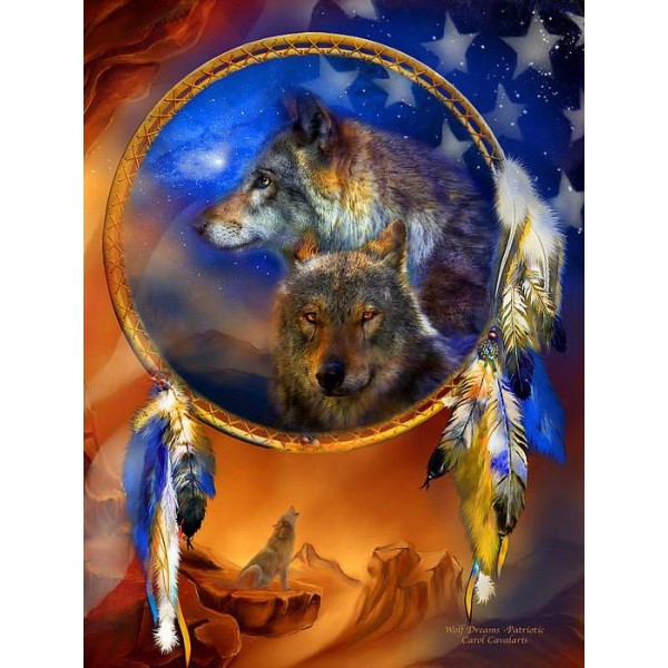 Wolf Dreams Patriotic