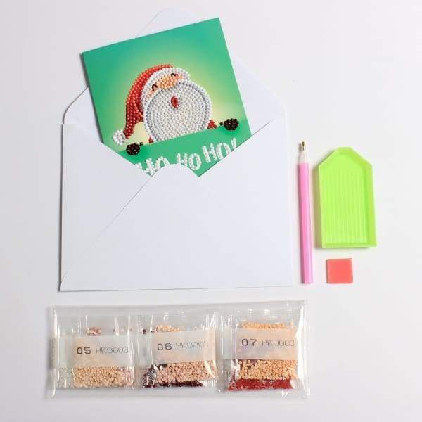 Santa Christmas Cards - 4x Pack