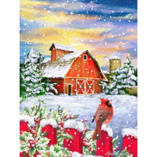 Red Robin By The Barn