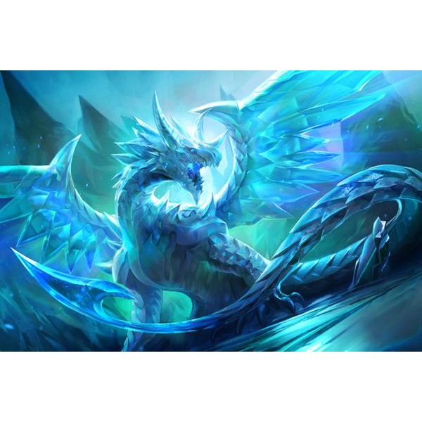 Ice Crystal Dragon - Ships From US