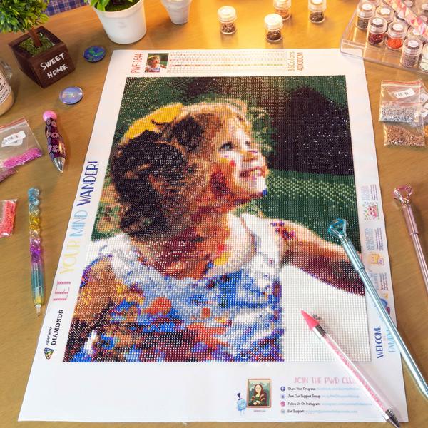 Custom Diamond Painting Kit - 3 Panels 1:1 (Full Drill)